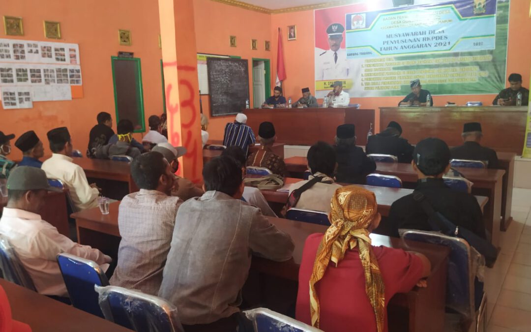 Rapat Akbar Persiapan Peringatan Hari Jadi Desa Gunungtanjung