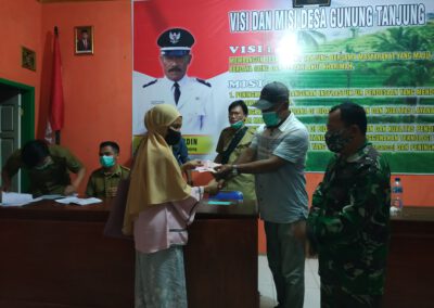 BLT Dana Desa Tahap Empat Sampai Enam Desa Gunungtanjung Cair Serentak.