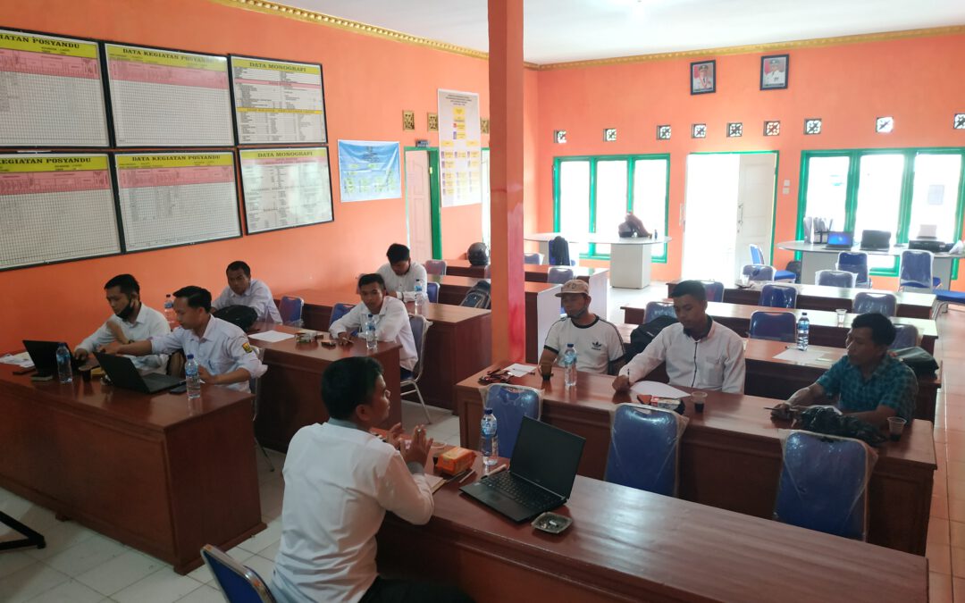 Pemdes Gunungtanjung Adakan Rapat Koordinasi Pedana di Awal Tahun 2021.