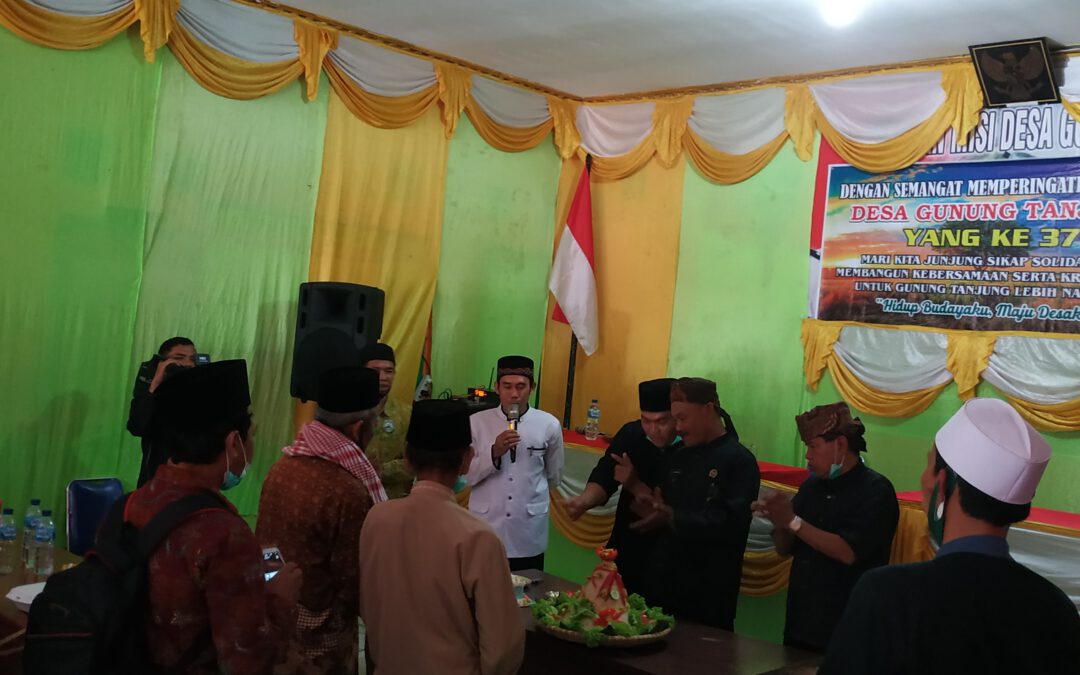 Hari Jadi Ke-37 Desa Gunungtanjung Di Gelar Secara Sederhana Akibat Pandemi