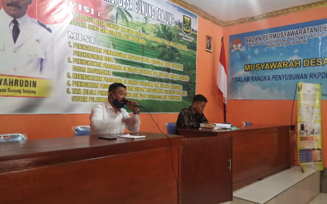 Pemdes Gelar Musyawarah Bersama Masyarakat Membahas Anggaran Tahun 2020