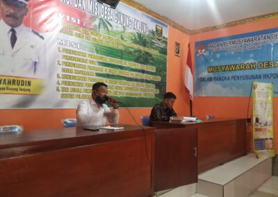 Pemdes Gelar Musyawarah Bersama Masyarakat Membahas Anggaran Tahun 2020