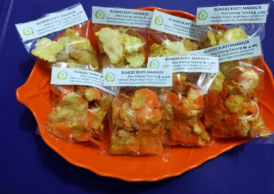 Emping Melinje Jadi Produk Unggulan BUMDes Bukti Makmur.