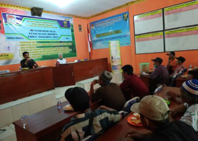 Guna Memperjelas Kartu Tani Indonesia (E-Tani), PPL Desa Gunung Tanjung fokuskan Sosialisasi.